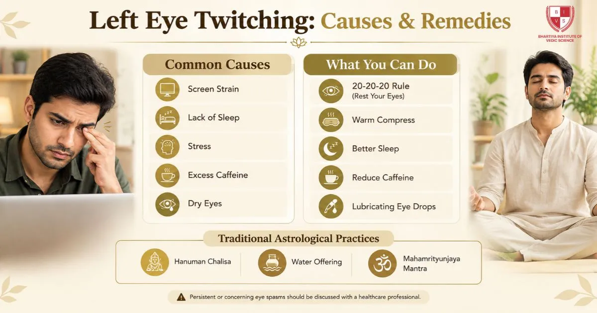 Left Eye Twitching Causes & Remedies